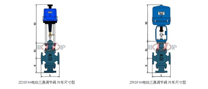 電動三通調節(jié)閥結構圖_調節(jié)閥